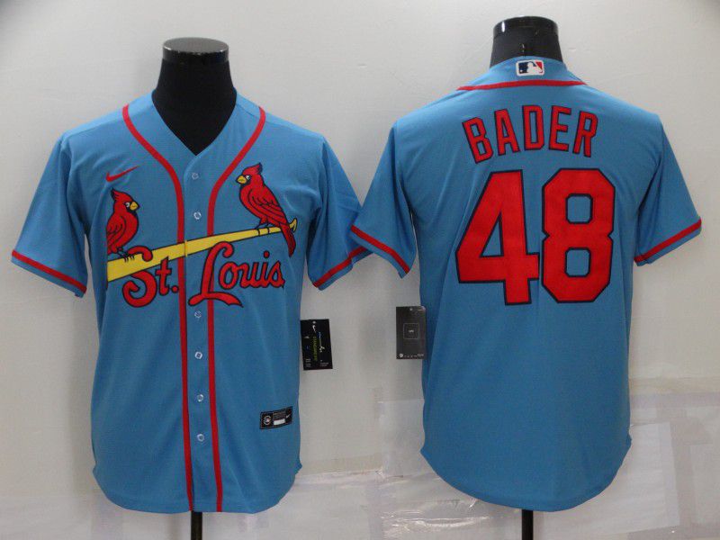 Men St.Louis Cardinals #48 Bader Blue Game Nike 2022 MLB Jersey->boston red sox->MLB Jersey